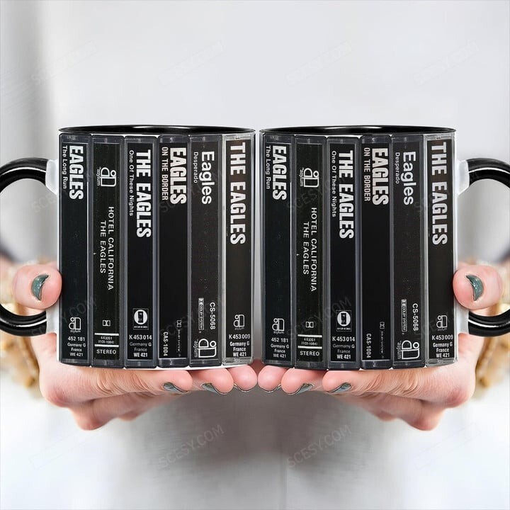 Eagles Retro Cassette Album Collection Accent Mug