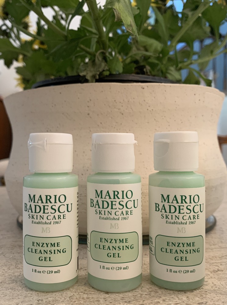 3-Pack Mario Badescu Enzyme Cleansing Gel Travel Size 1oz Each