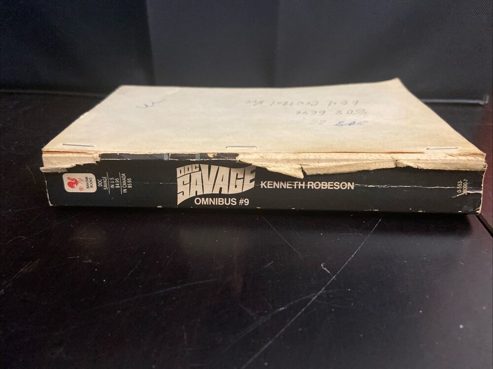 DOC SAVAGE OMNIBUS #9 Kenneth Robeson Missing Cover See Photos