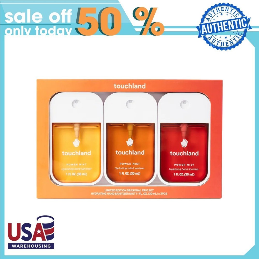 Touchland Limited Edition Power Mist Hydrating Hand Sanitizer Seasonal Trio Set