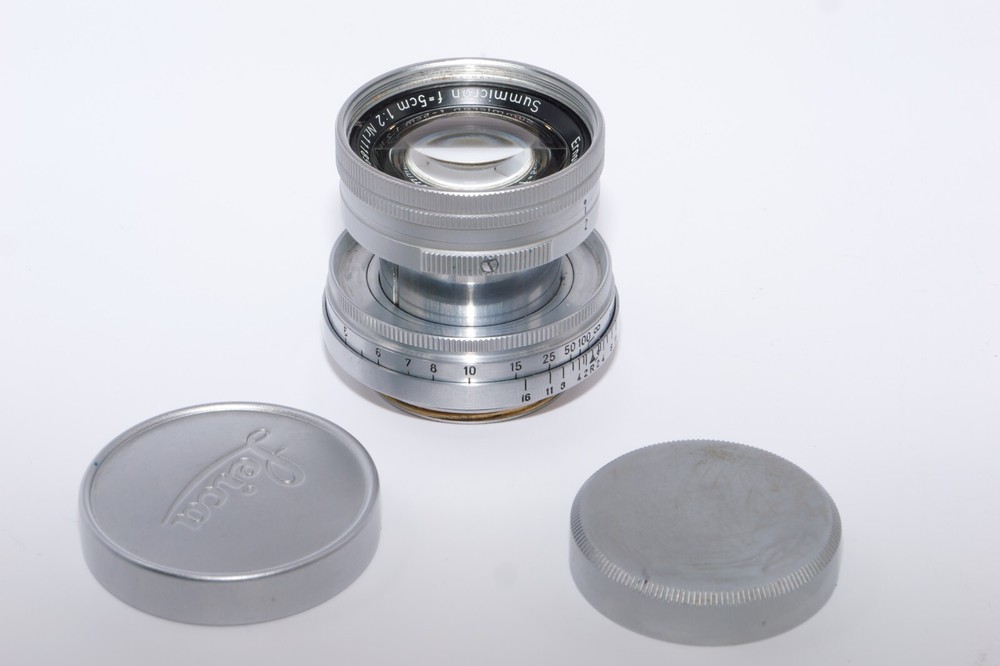 Leica Summicron-M 5cm (50MM) f2 Normal lens for M Leica cameras. Caps. CLA 2024.