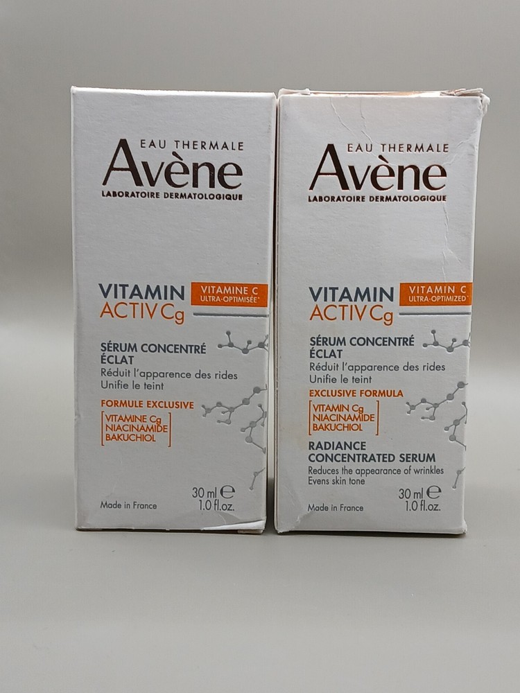 Avene Vitamin Active Cg Radiance Concentrated Serum 1.0 fl. oz  (Pack Of 2)