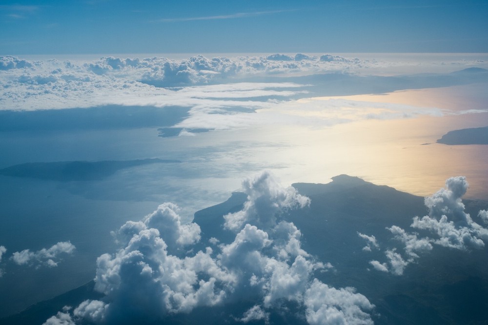 Stunning digital photo of sky and ocean landscape-image