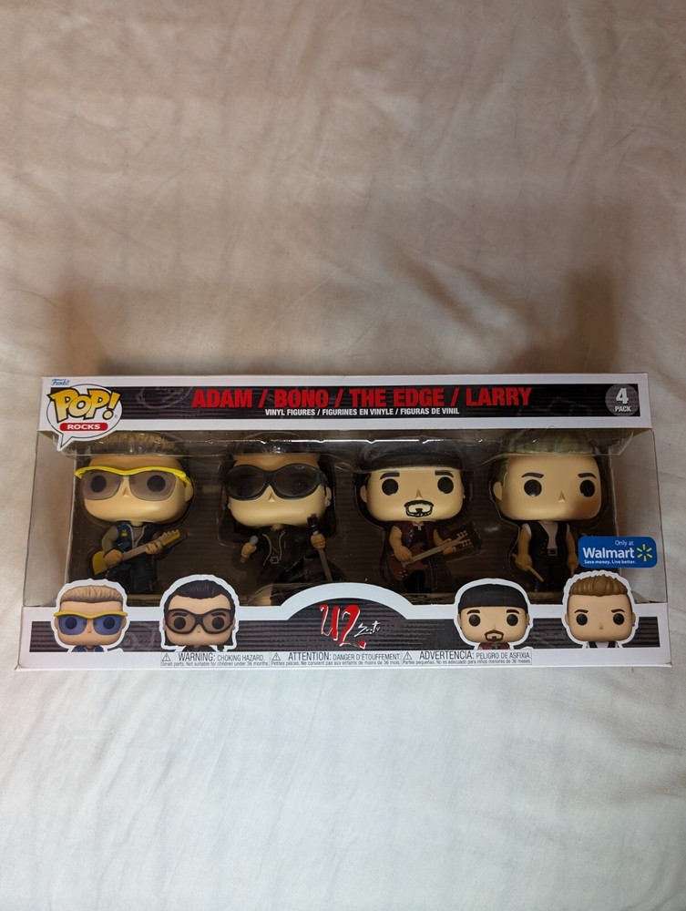 Funko Pop! Vinyl: Adam / Bono / The Edge / Larry - 4 Pack - Walmart (Exclusive)