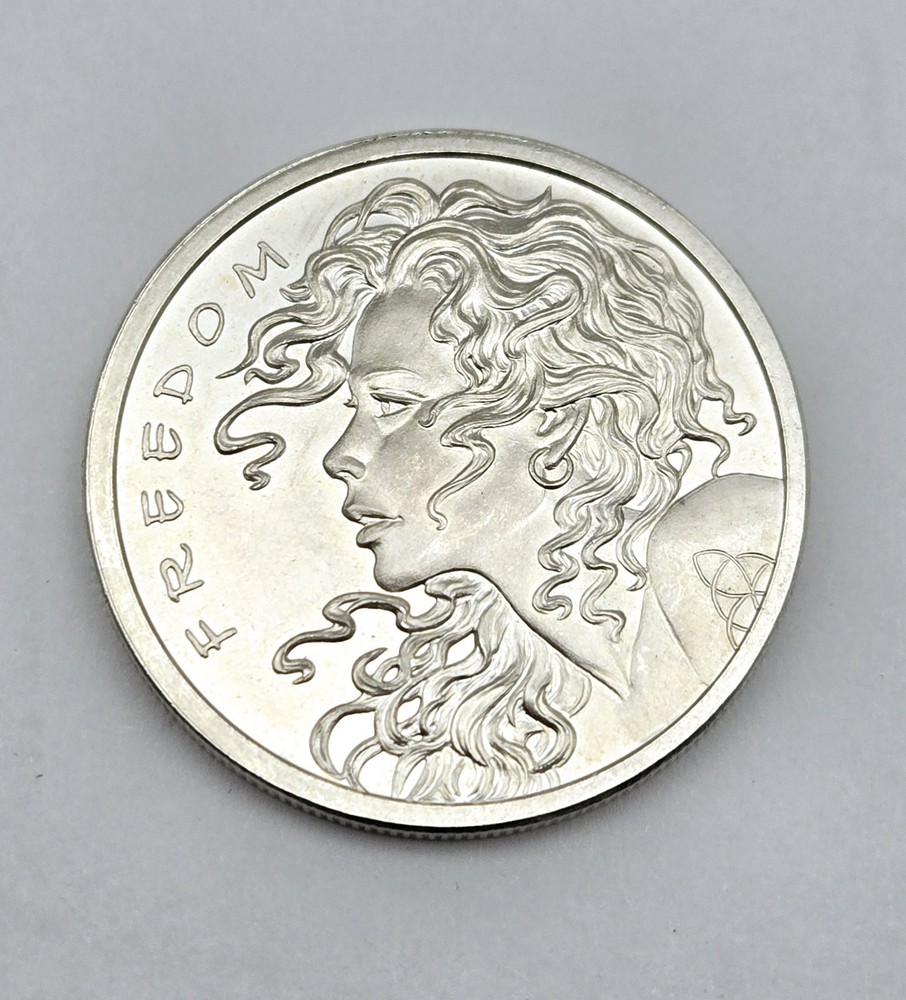2022 Silver Shield Freedom Girl 1 oz .999 Fine Silver Art Round Collectible