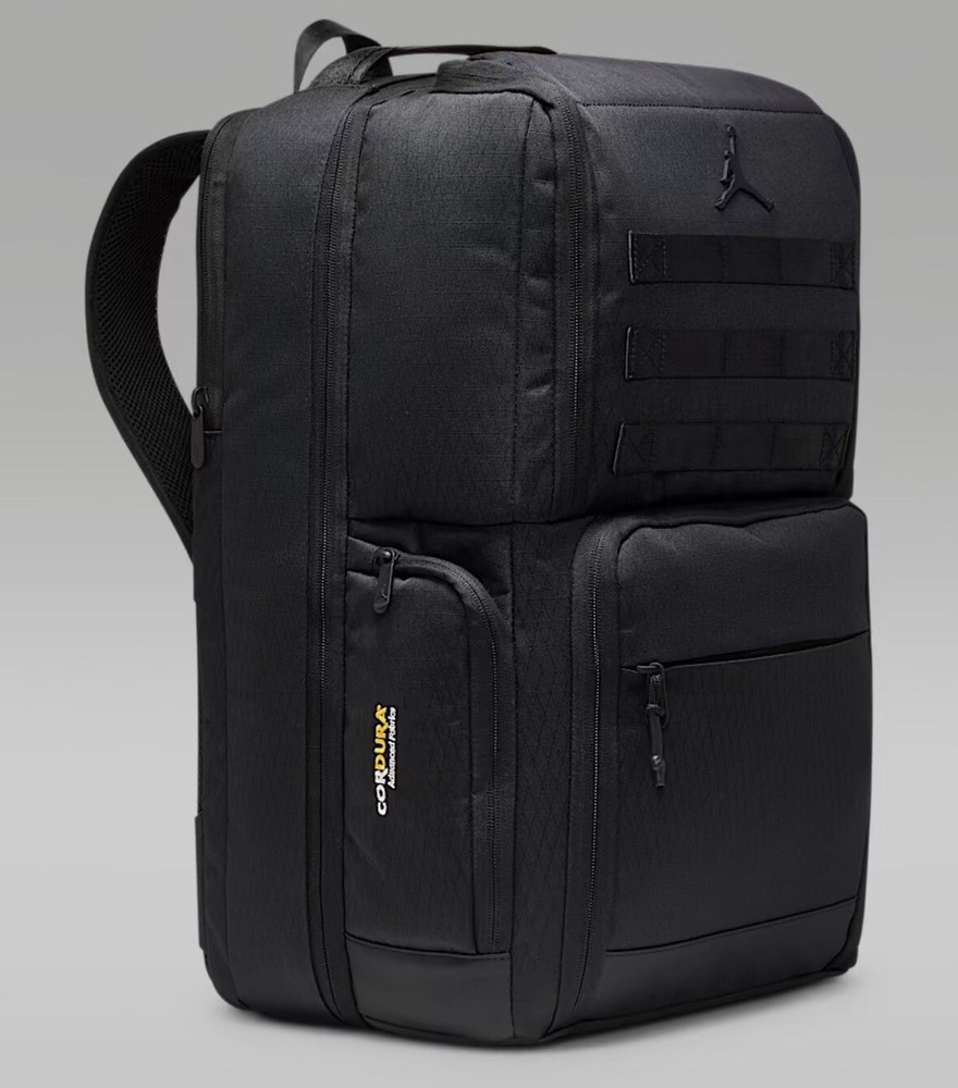 Nike Air Jordan Collector Backpack 15 Inch Laptop Black Large Bag