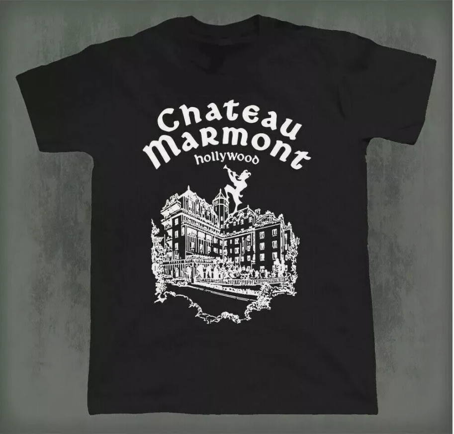 BUY NOW! Chateau Marmont Hollywood Hotel Black T-shirt S-5XL-image