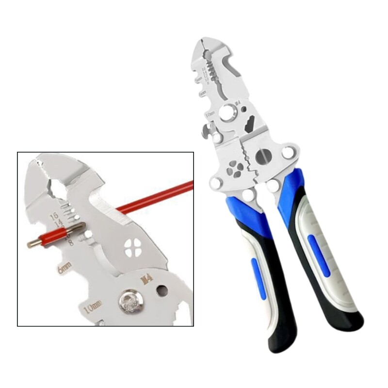 10-in-1 Professional Multifunctional Wire Crimper Cable Cutter Plier Tool