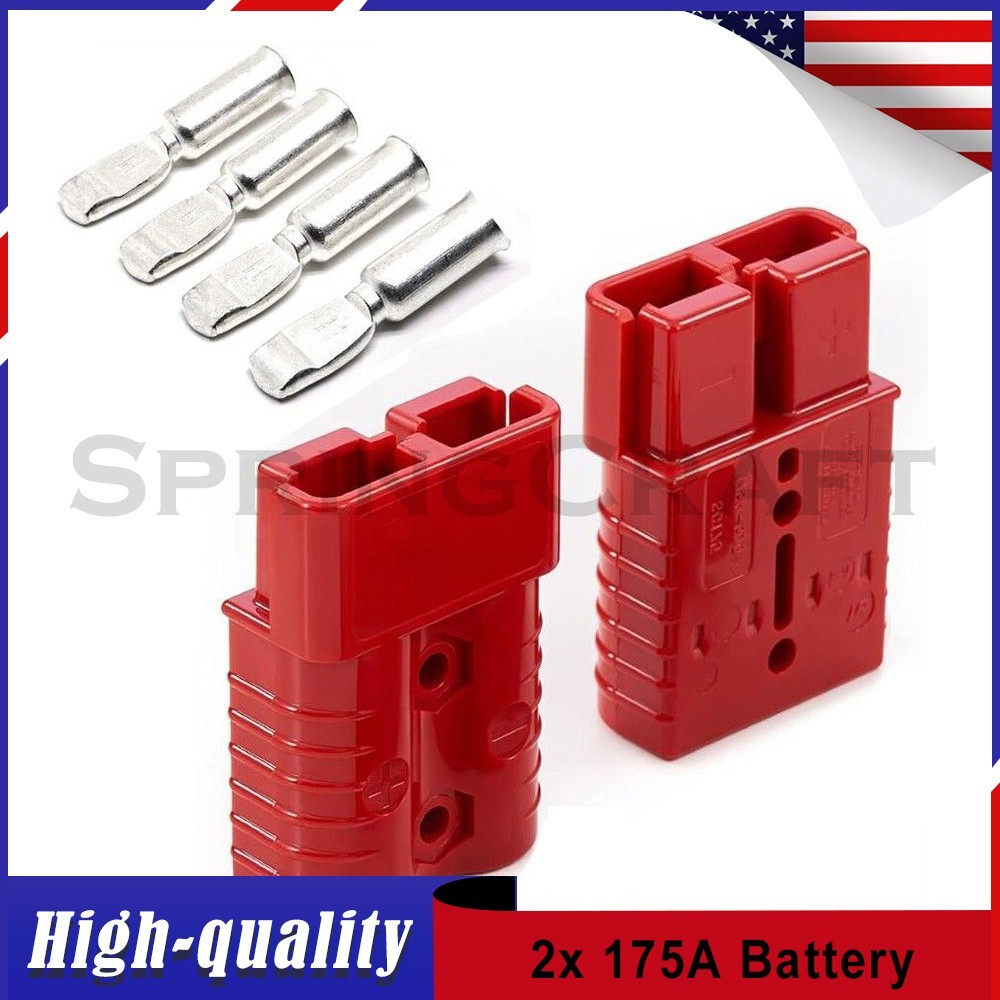Battery Quick Connect Disconnect Jumper Connectors Cable Kit Plug 175A Universal