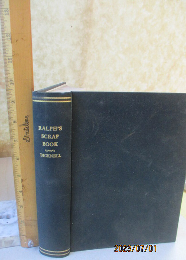 RALPH'S SCRAPBOOK 1905 Collection by Father Edmund Bicknell with Illustrations
