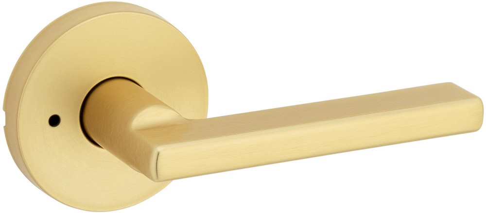 Kwikset 730HFLRDT Halifax Brass Privacy Door Lever Set