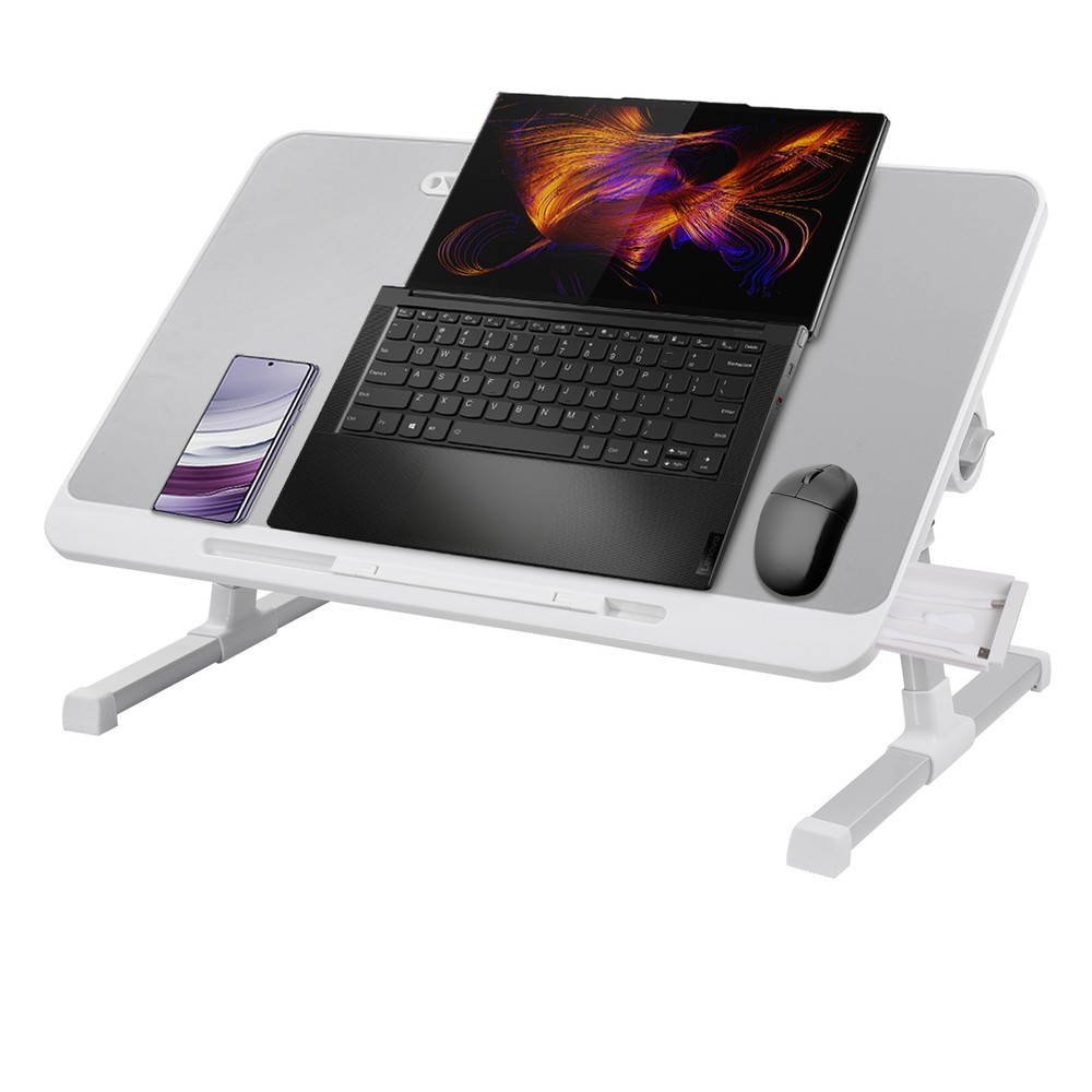 Bed Computer Desk Laptop Stand Foldable Computer Table Adjustable Bed Table US