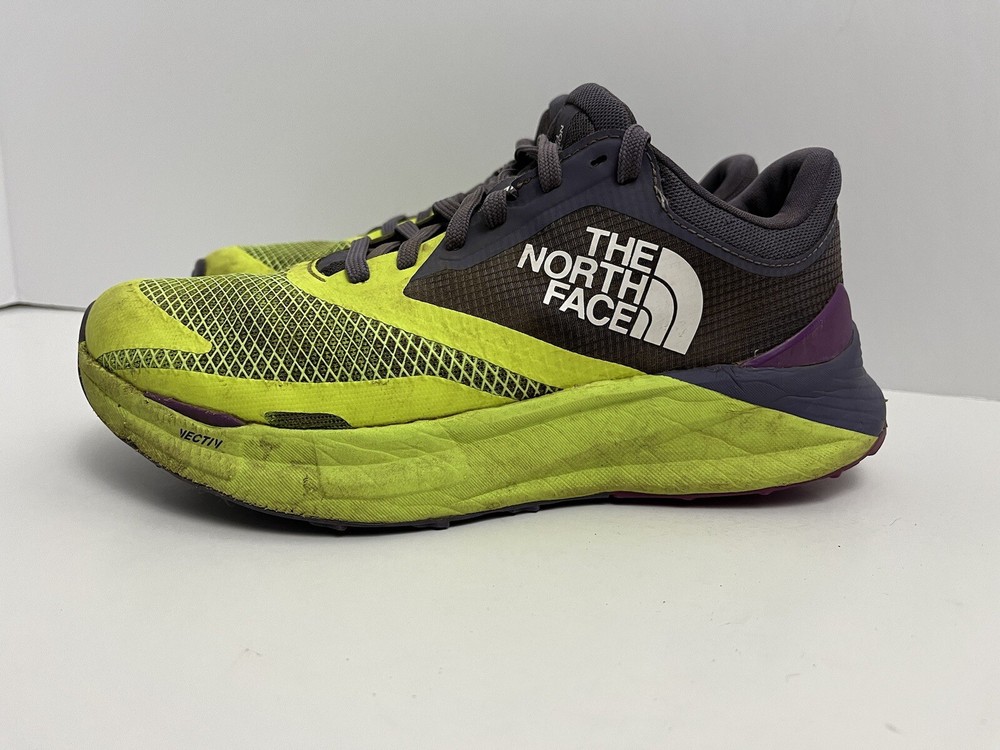 The North Face Vectiv Enduris 3 Womens Trail Running Hiking Shoes Size 7 EU 38 Yellow Slate