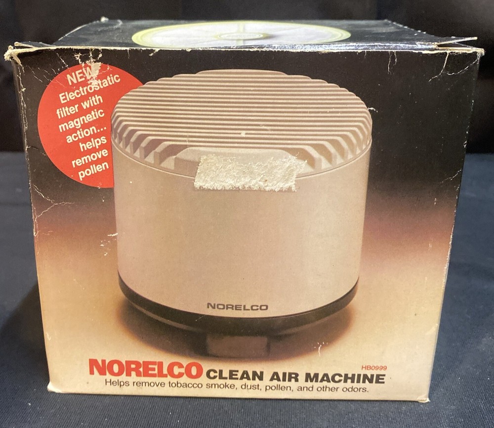 Norelco Clean Air Machine Vtg 1982 NEW In Box Phillips USA Unused