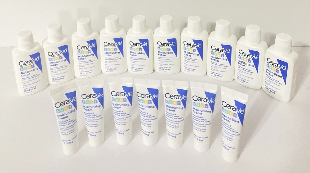 CeraVe Baby Moisturizing Lotion 1 oz Mini Travel Pack of 17 New