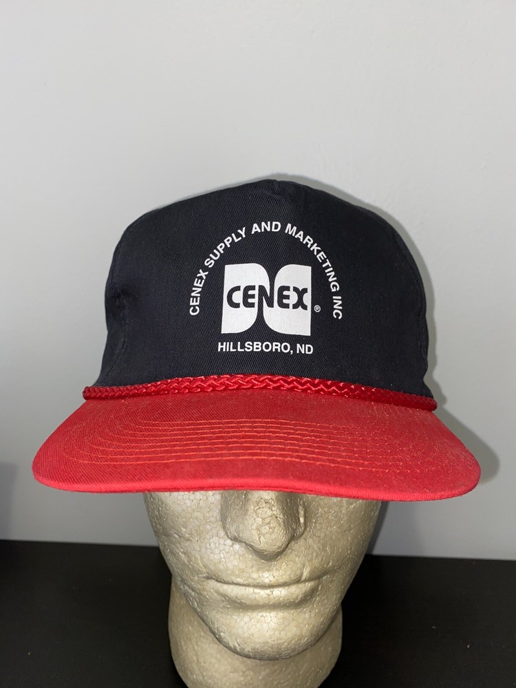 Vintage Cenex Hillsboro North Dakota Snapback Trucker Hat Baseball Cap Lid