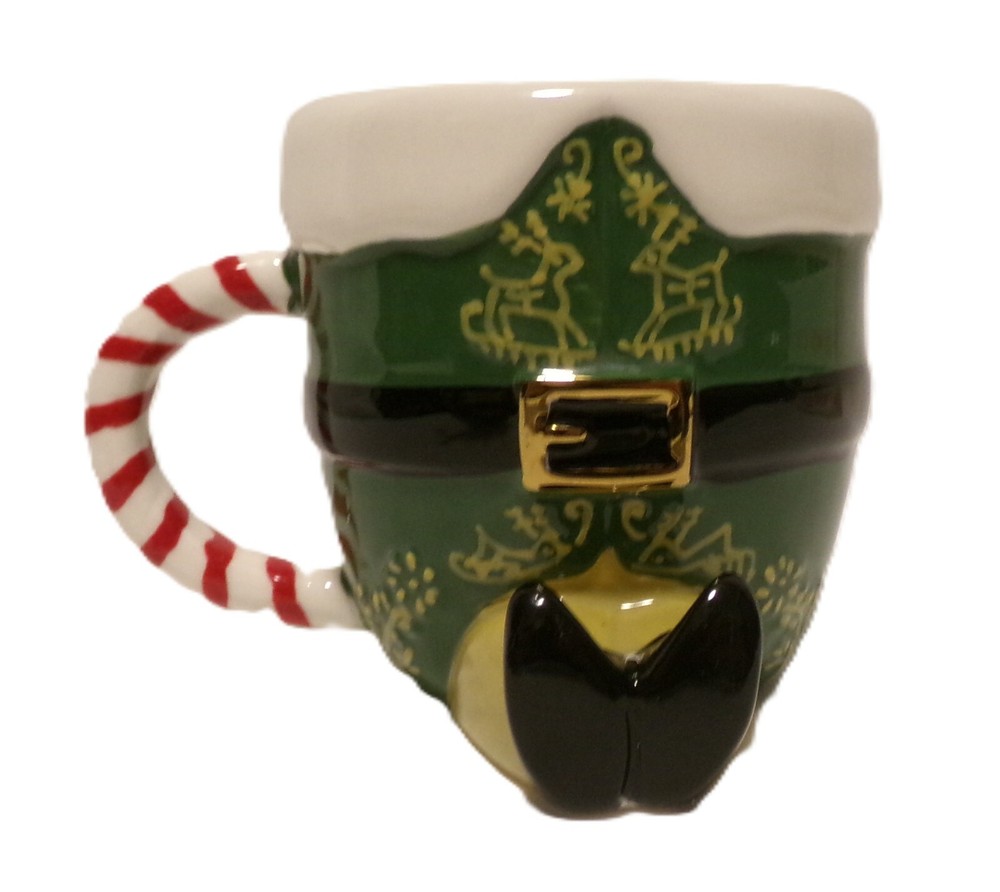 POTTERY BARN Buddy The Elf Mug Figural Christmas Holiday Hot Cocoa Mug