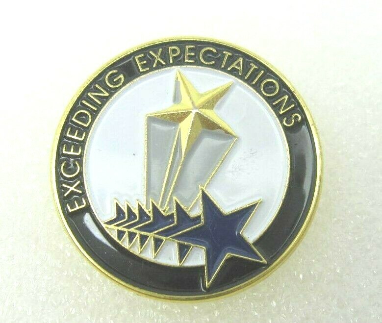 Exceeding Expectation Stars Lapel Pin (A687)