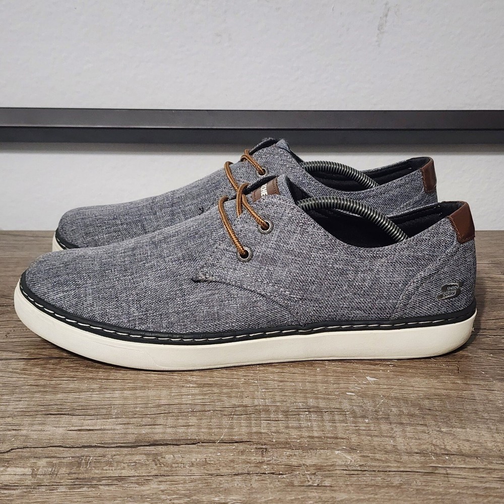 Skechers Relaxed Fit Gel Infused Men's Shoes Size 12 Gray