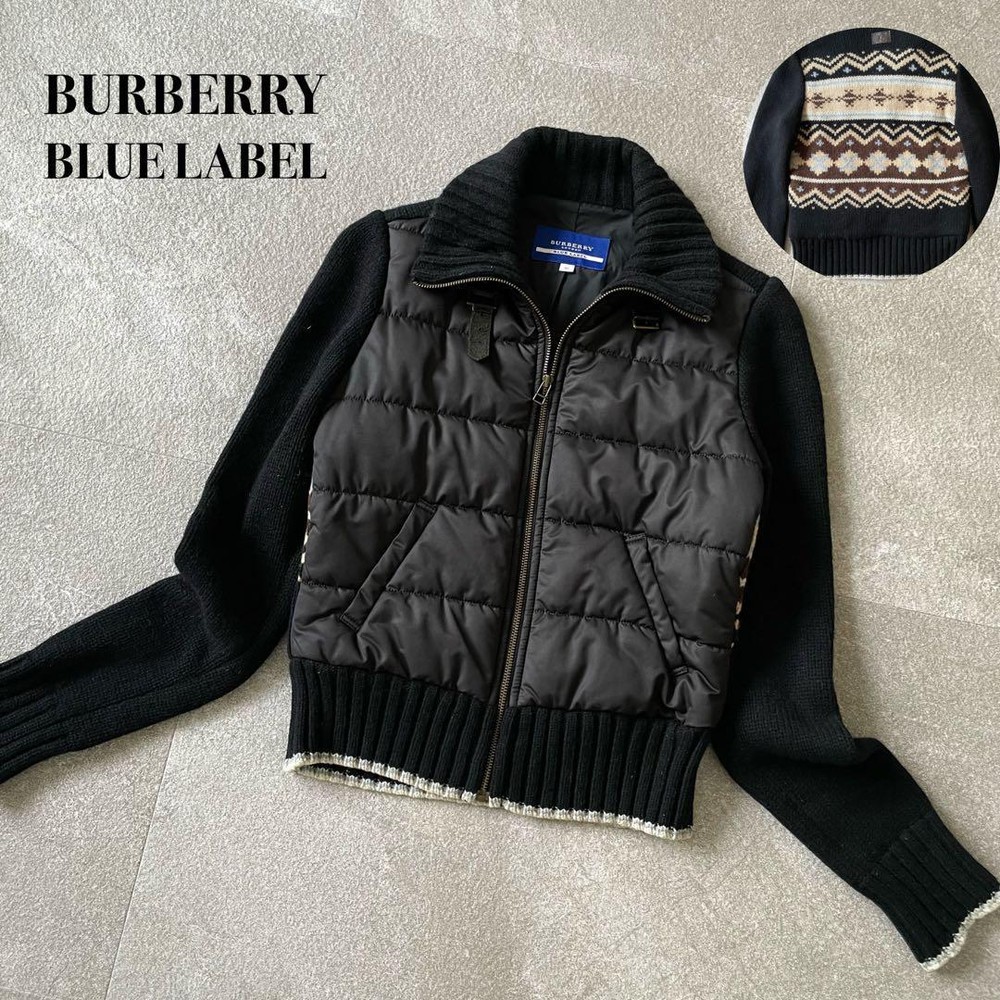 Burberry Blue Label Women's Filling Zip Knit Sweater Size 38 - Authenticated