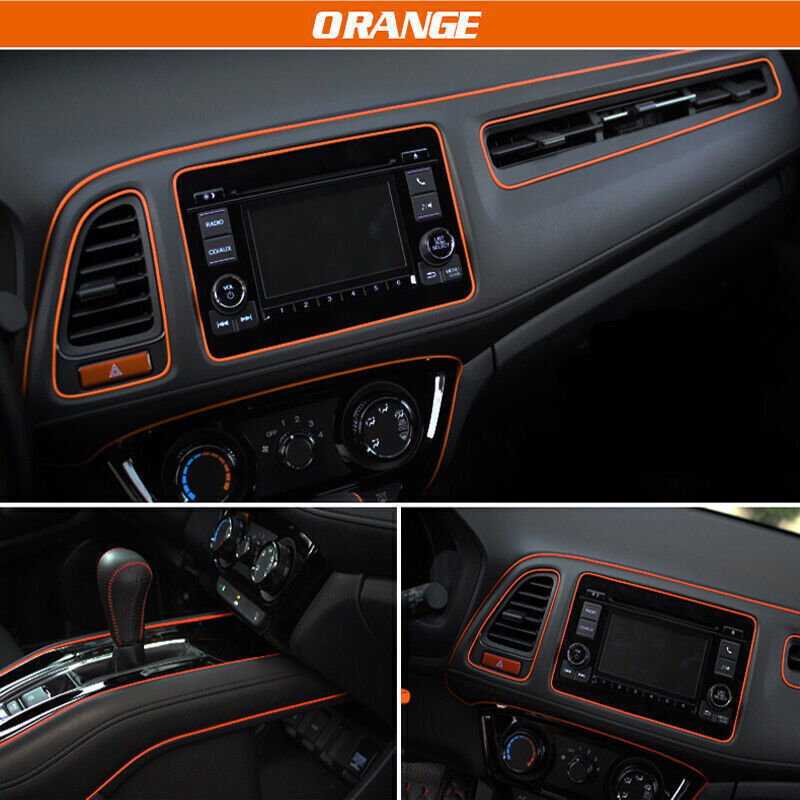 16ft Car Interior Door Gap Edge Line Molding Trim Strip Decorate Accessories