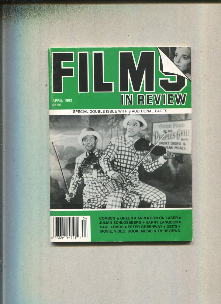 Films In Review: April 1992 Donald O'Conner Gene Kelly-Singin' In The Rain' 1952