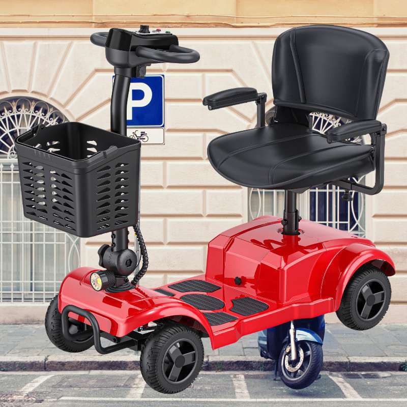 NEW 250W 4 Wheels Mobility Scooter Power Wheelchair Folding Electric Scooters