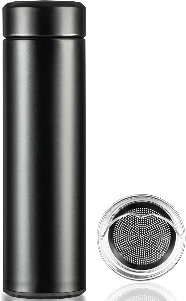 Insulated Water Bottle, 17 oz Stainless Steel Water Bottles, Double Wall Vacuum