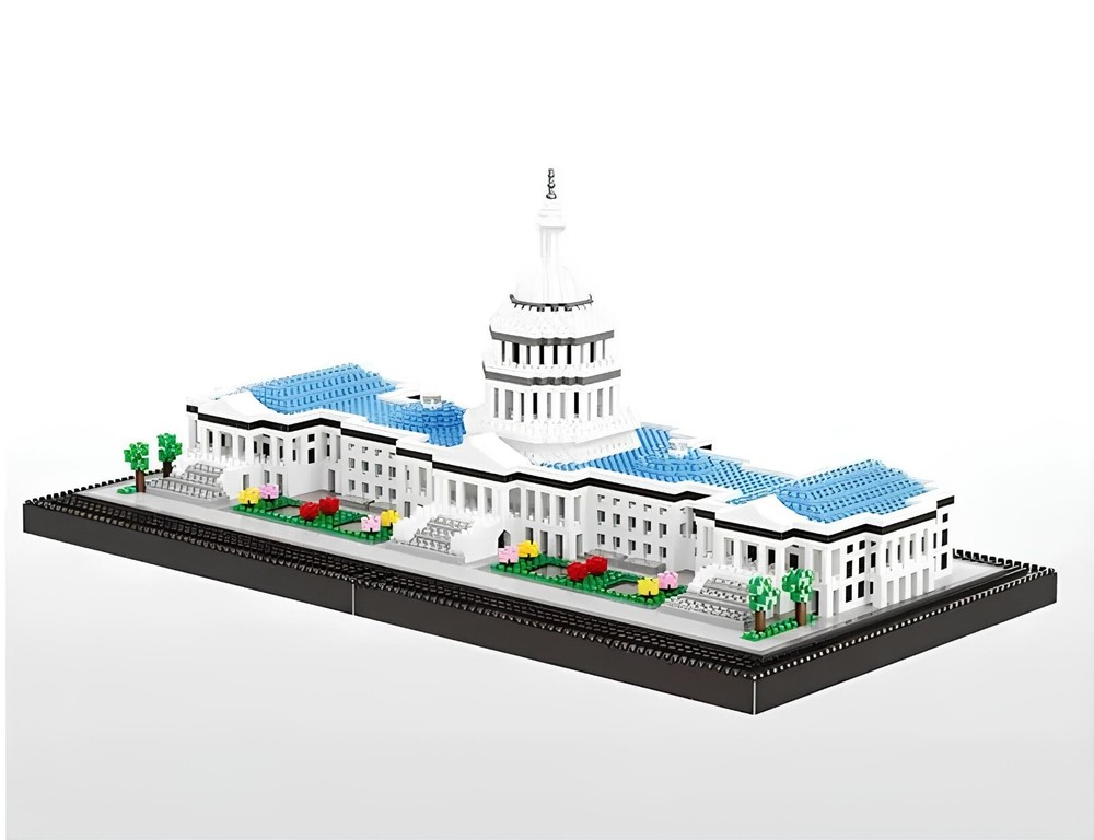 Capitol Building Blocks Set - 3100 Pcs - 3D Puzzle - With Paper Manual - No Box