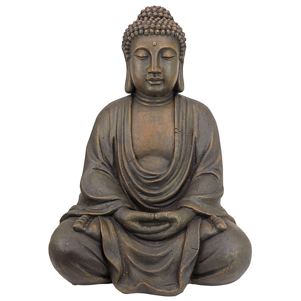 Serene Asian Grand Temple Garden Statue for Indoors or Outdoors 25 Inch