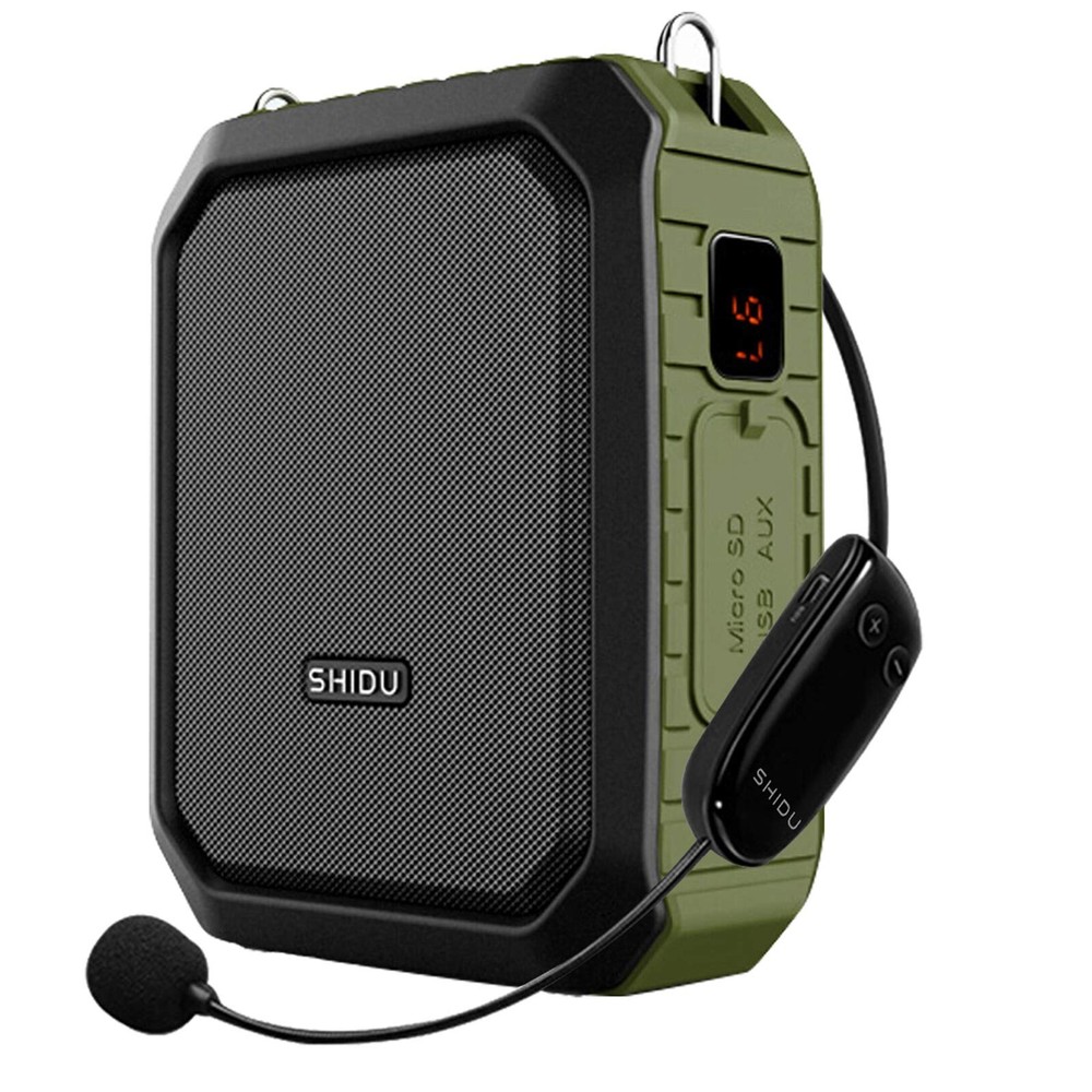 18W Wireless Headset Mic Voice Amplifier with 4400mAh Rechargeable Battery Mini PA System-image