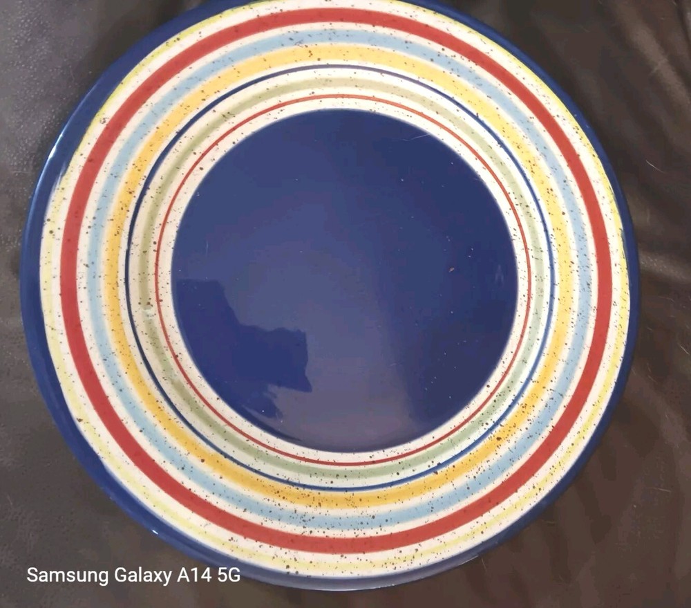 Pfaltzgraff Sedona Chop Plate Hand Painted Colorful Design Sure To Impress