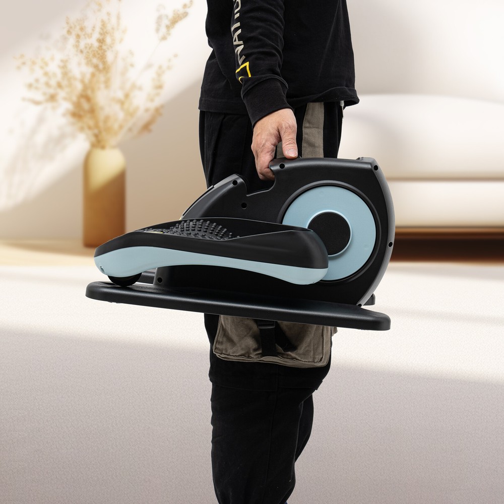 Under Desk Elliptical Trainer Machine Compact Elliptical Machine +Remote & LCD