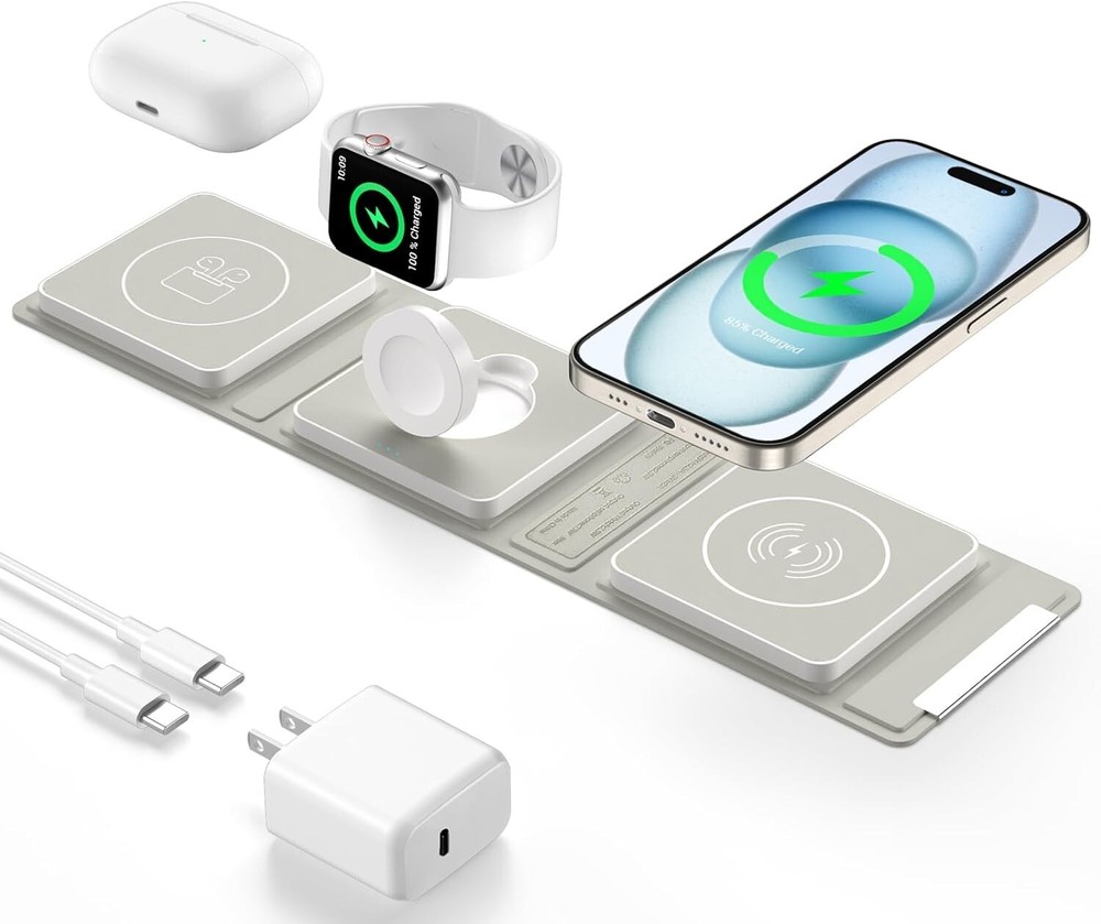 Wireless Charging Station for Foldable Magnetic Wireless Charging Pad