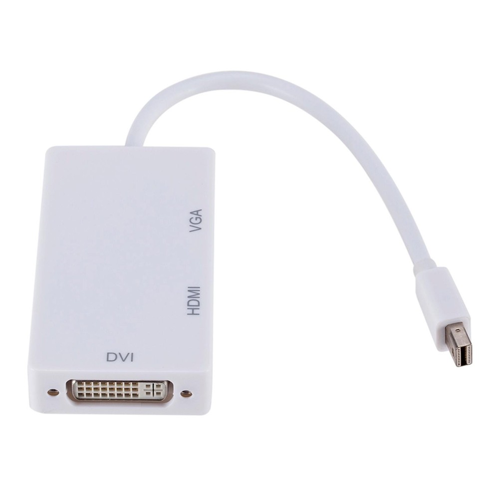 MacBook Air Pro Thunderbolt to HDMI VGA DVI Adapter White