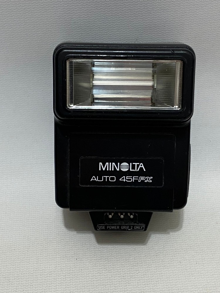 Minolta Auto 45FPX Flash Unit For Cameras Vintage Photography Equipment