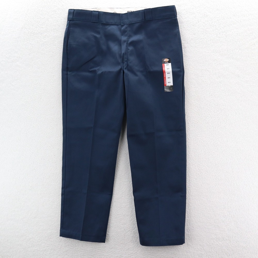 Dickies 874 Original Work Pants Men 40x30 Navy Blue Straight Fit Twill Workwear