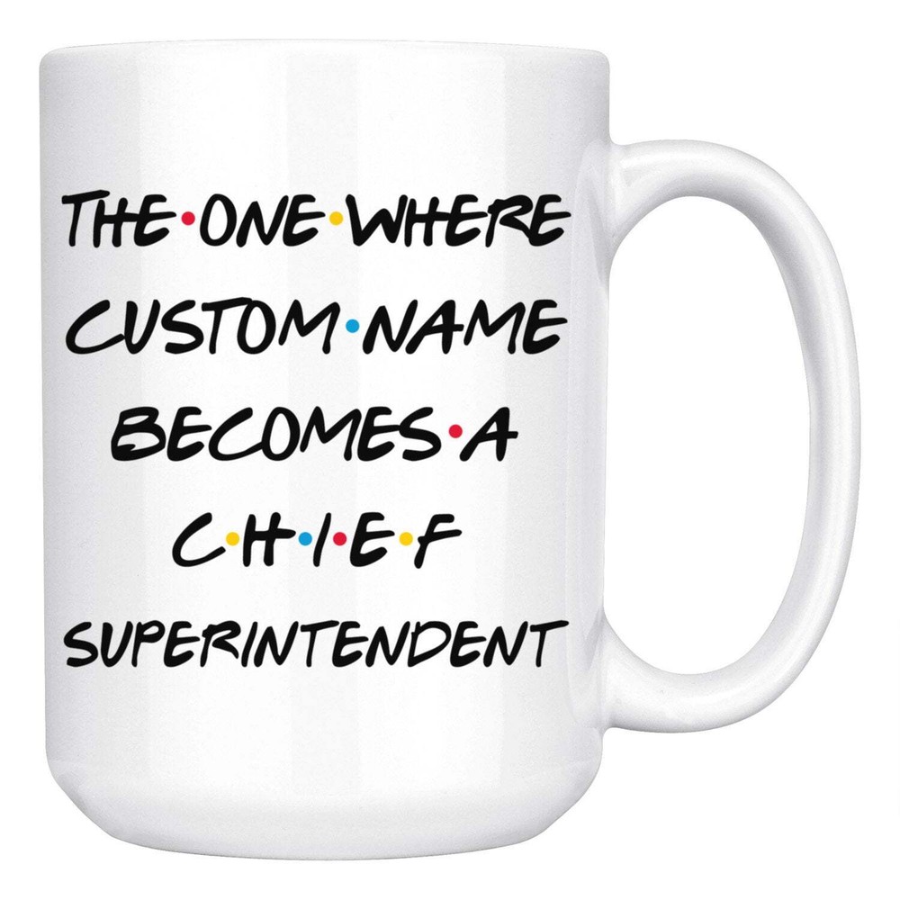 Personalized Chief Superintendent Graduation Mug Ch Supt Promotion Present Chief