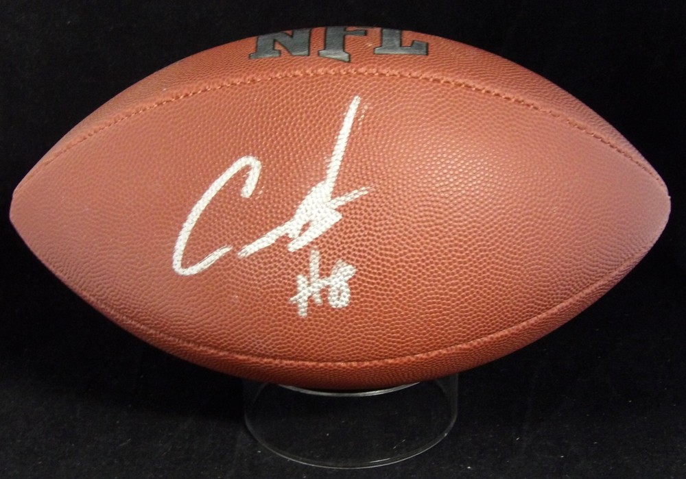 Coby Bryant Signed Wilson MVP Tackifield Football JSA Authenticated
