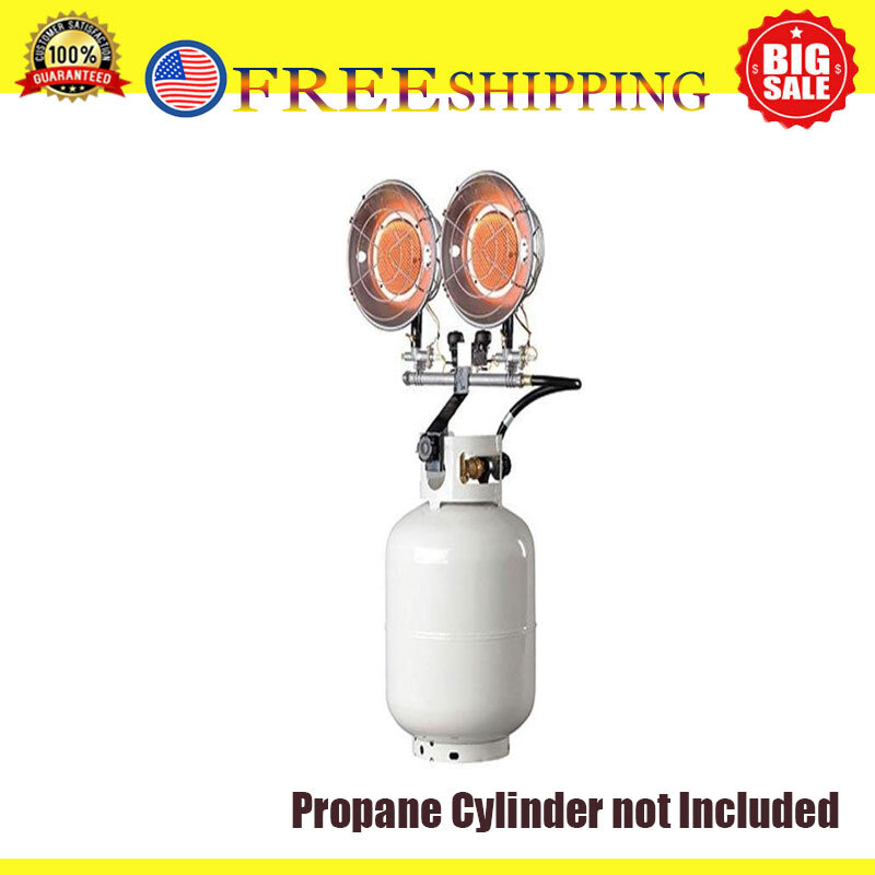 Double Tank Top Outdoor Propane Heater MH30T (Propane Cylinder not Included)