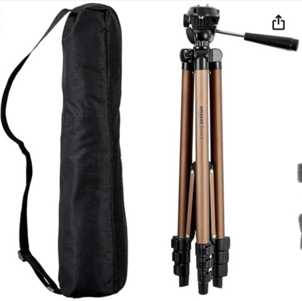 Lightweight 16.5 to 50 Inch Adjustable Camera Tripod Stand with Carrying Bag
