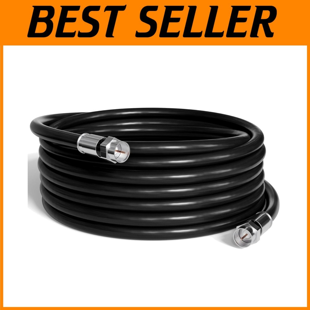 150 FT RG6 Dual Shielded Coax Cable for High-Speed Internet - Indoor & Outdoor Use