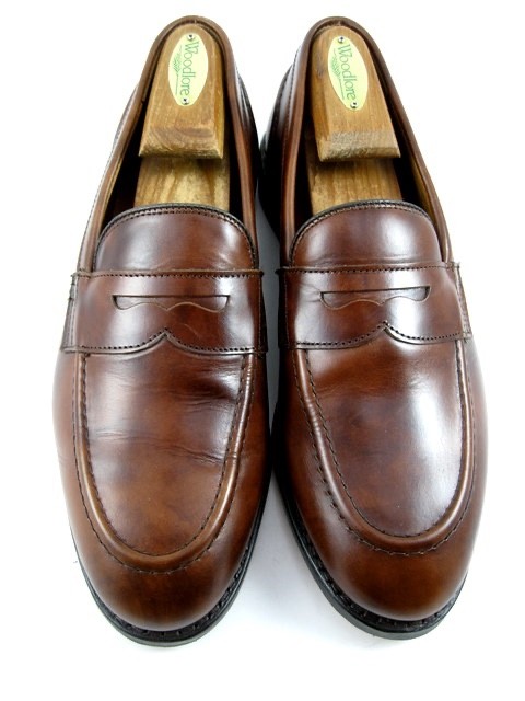 Allen Edmonds Randolph 2.0 Penny Loafers Size 7.5 E Brown Museum Calf Worn Once 626N