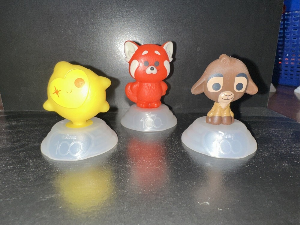 2 McDonald's DISNEY 100 Happy Meal Toys 100th Anniversary