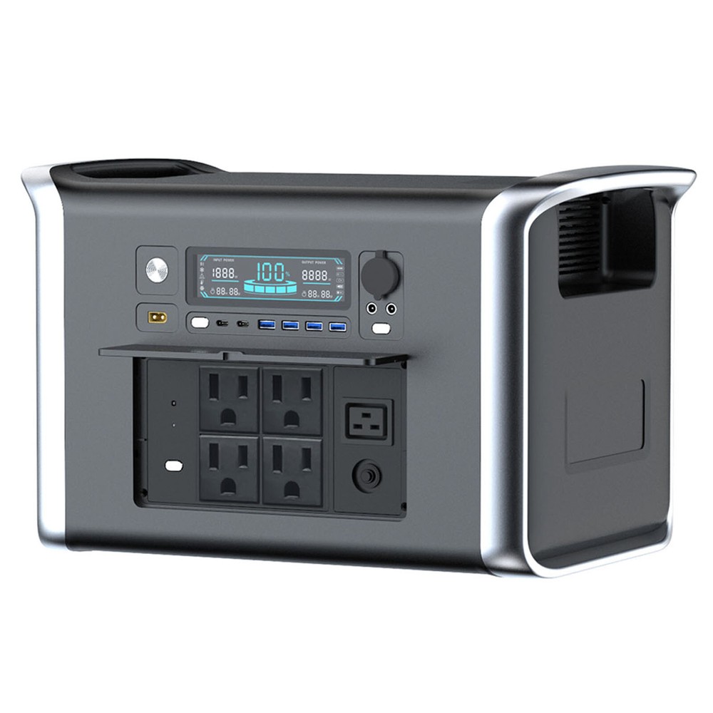 2400W 2048Wh Portable Power Station 1600W 1024Wh Solar Generator LiFePo4 Battery