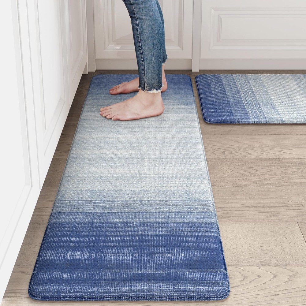 Kitchen Mats for Floor Anti Fatigue, Farmhouse Kitchen Rugs Sets of 2, Cushio...