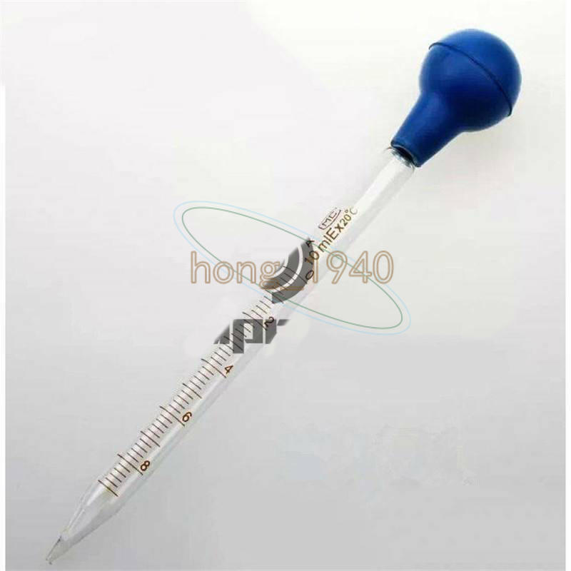 Rubber Head Glass Dropper 5mL New Glass Pipettes Dropper scale line