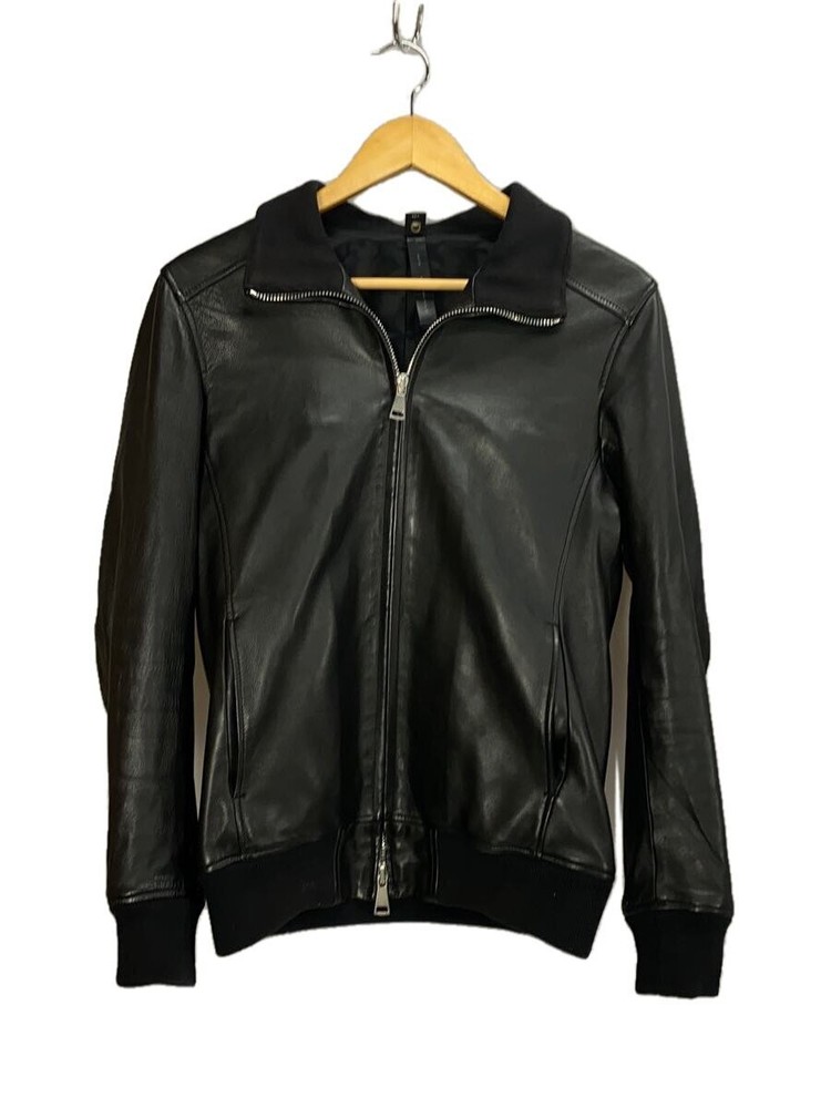 WJK Black Leather Blouson Jacket Size M Model 2907 Rm17K 2296