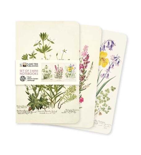 Royal Botanic Garden Edinburgh Mini Notebook Set of 3 by Flame Tree Studio