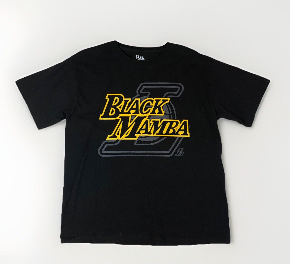 Black Mamba NBA T Shirt Adult Large Majestic Kobe Bryant T Shirt